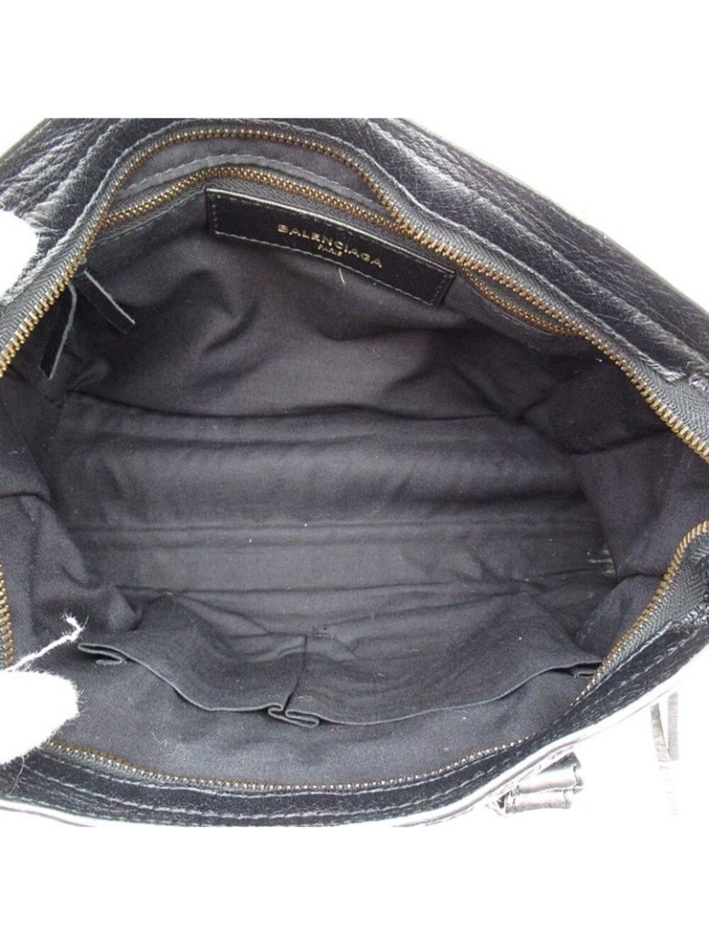 Balenciaga Classic City Graffiti Leather Handbag Black - Picture 7 of 8